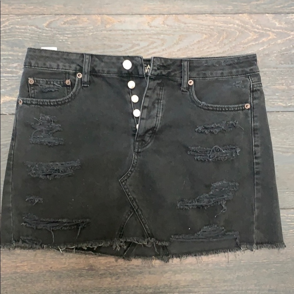 American Eagle Outfitters Black Denim Skirt